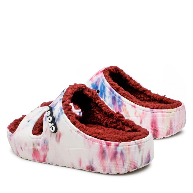 Crocs Ciabatte Crocs Classiccozzzy Tiedyesandal 208118 Garnet/Multi