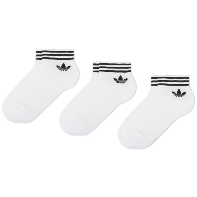 Σετ 3 ζευγάρια κοντές κάλτσες unisex adidas Tref Ank Sck Hc EE1152 White/Black
