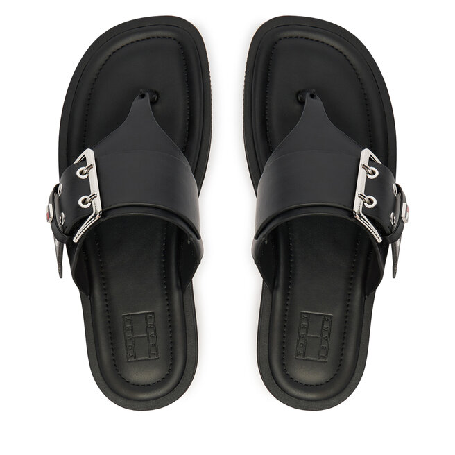 Japonki Tommy Jeans Tjw Buckle Sandal EN0EN02948 Czarny -