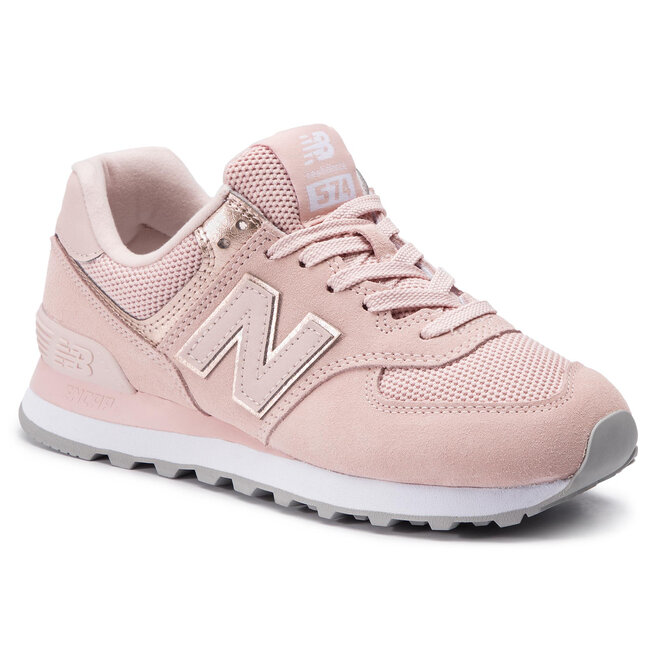 Sneakers New Balance WL574MEC Rose chaussures