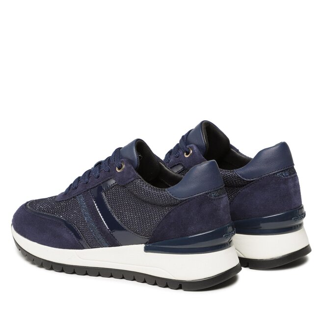 Geox D DESYA - Sneakers laag - dark taupe/beige