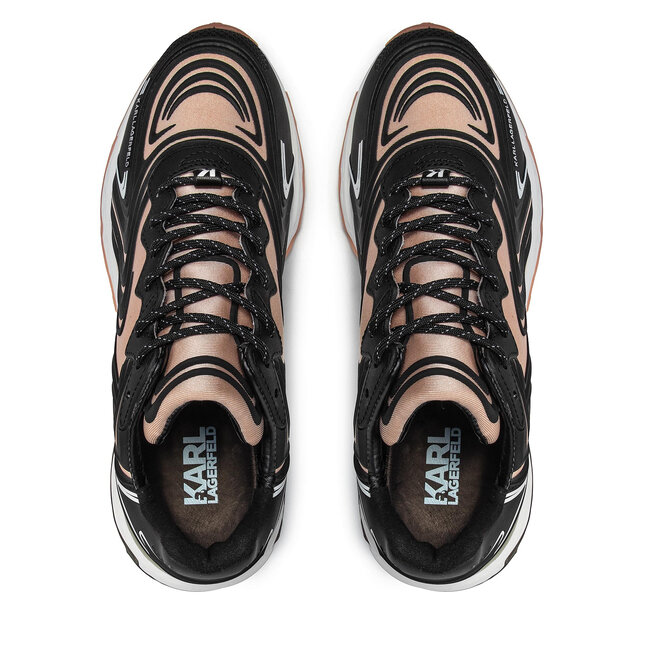 KARL LAGERFELD Sneakers KARL LAGERFELD KL62414 Black Synth Text W/Pink