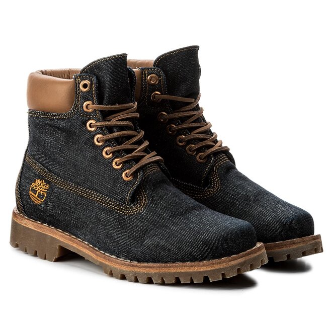 Scarponcini Timberland Heritage 6 In Fabric C A1B3R Drk Blu