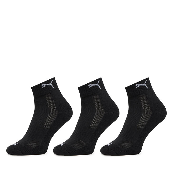 Zestaw 3 par niskich skarpet unisex Puma - 01 Czarny