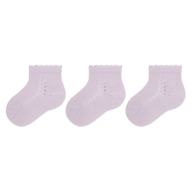 Σετ ψηλές κάλτσες παιδικές 3 τεμαχίων Condor 25694 Mauve 0124