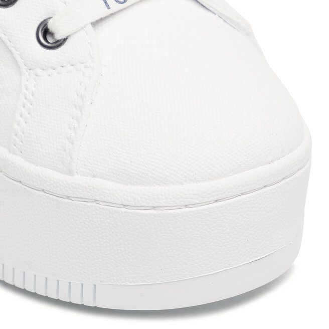 Tommy Jeans Sportcipő Tommy Jeans Iconic Essential Flatform EN0EN01358 White YBR