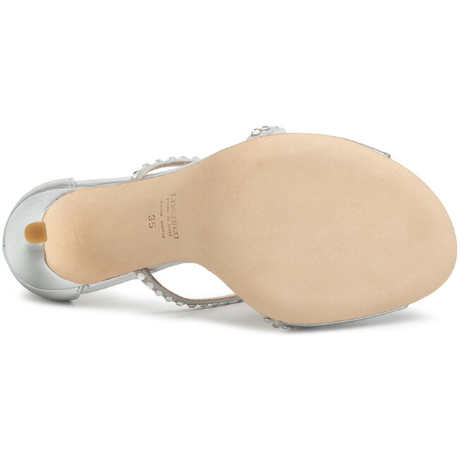 Loriblu Sandale Loriblu 0E AA1289 AC Nappa Argento/Camoscio Perla