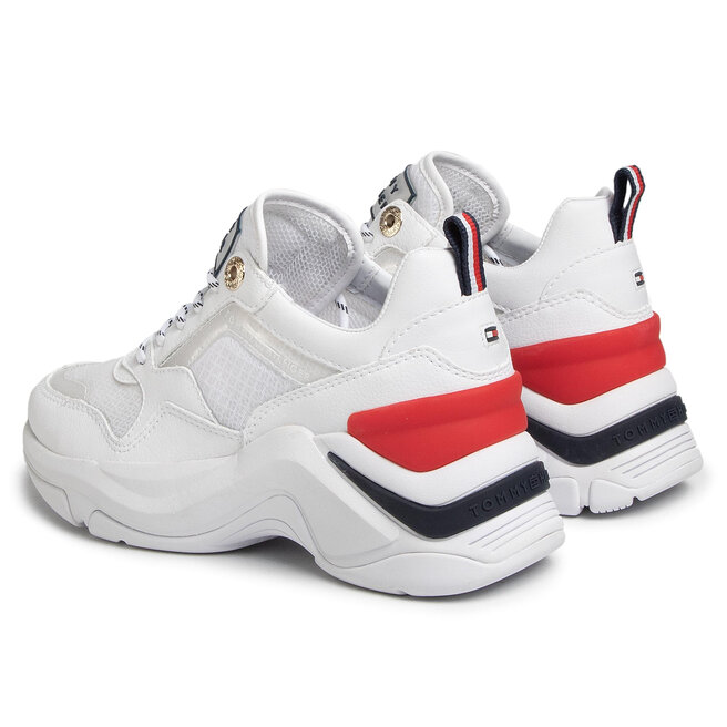 Tenisice Tommy Hilfiger Internal Wedge Sporty Sneaker FW0FW04704 White YBS  • Ecipele.hr