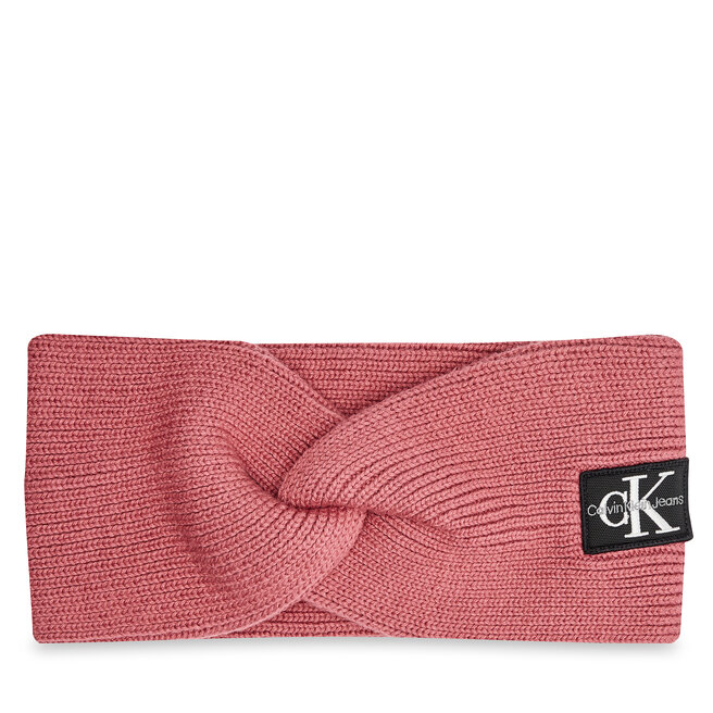 Opaska materiałowa Calvin Klein Mono Logo Patch - Różowy