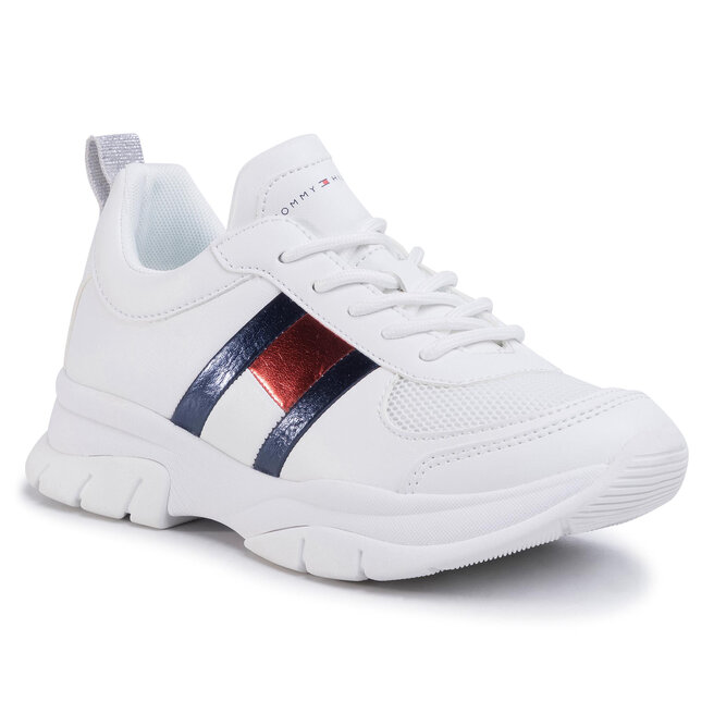 Sneakers Hilfiger Low Lace-Up Sneaker T3A4-30633-0968 S White 100 Www.zapatos.es