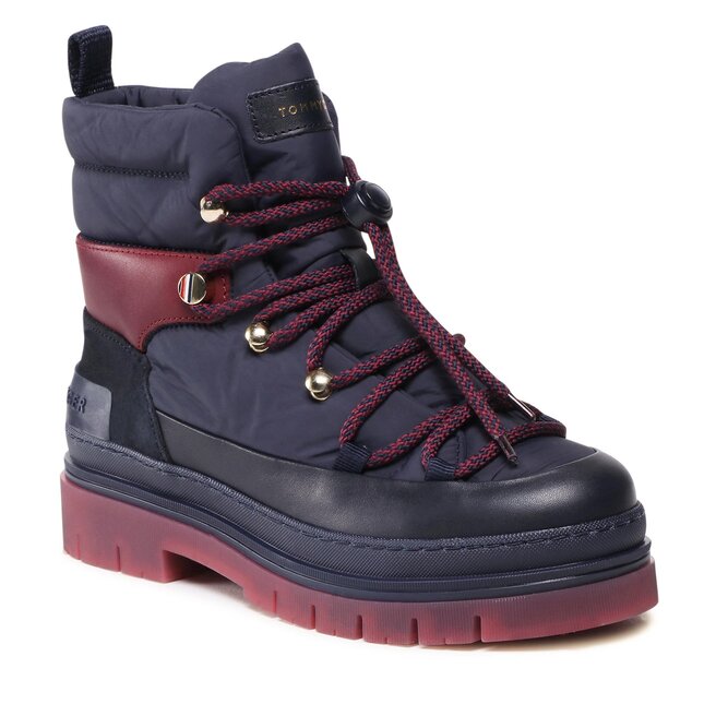 Tommy Hilfiger Боти Tommy Hilfiger Laced Outdoor Boot FW0FW06610 Desert Sky DW5