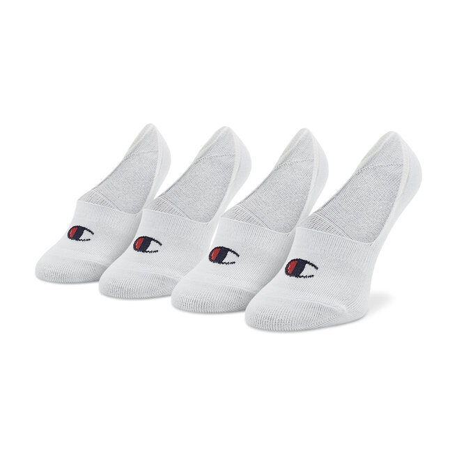 Set 2 perechi de șosete scurte unisex Champion U24561 WW001 Wht/Wht