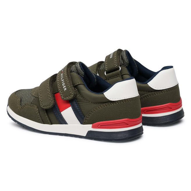 Tommy Hilfiger Sportcipő Tommy Hilfiger Low Cut Velcro Sneaker T1B4-30481-0732 S Military Green 414