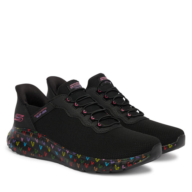 Sneakersy Skechers BOBS Sport Squad Chaos 117249/BBK Czarny - kobiece