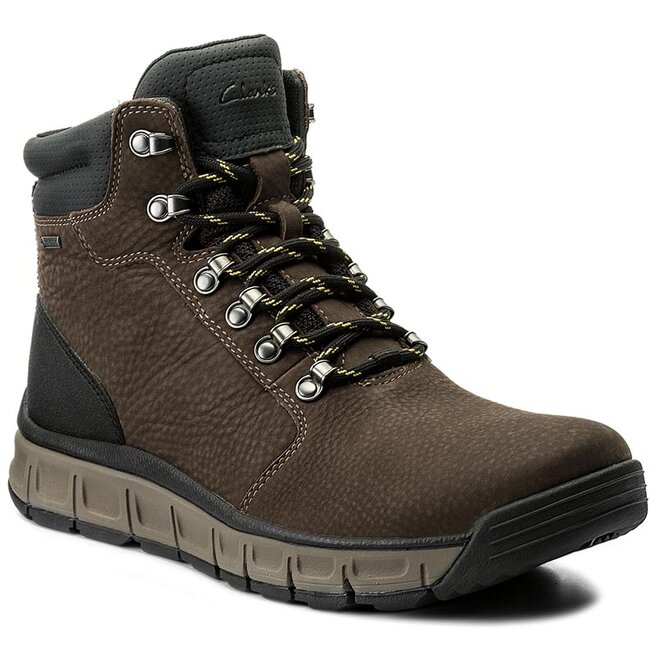 Kozaki Clarks Edlund Lo Gtx GORE TEX 261285957 Olive Nubuck