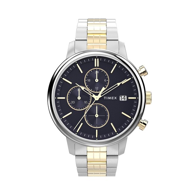 Ρολόι Timex Chicago Chronograf TW2W13300 Silver/Navy