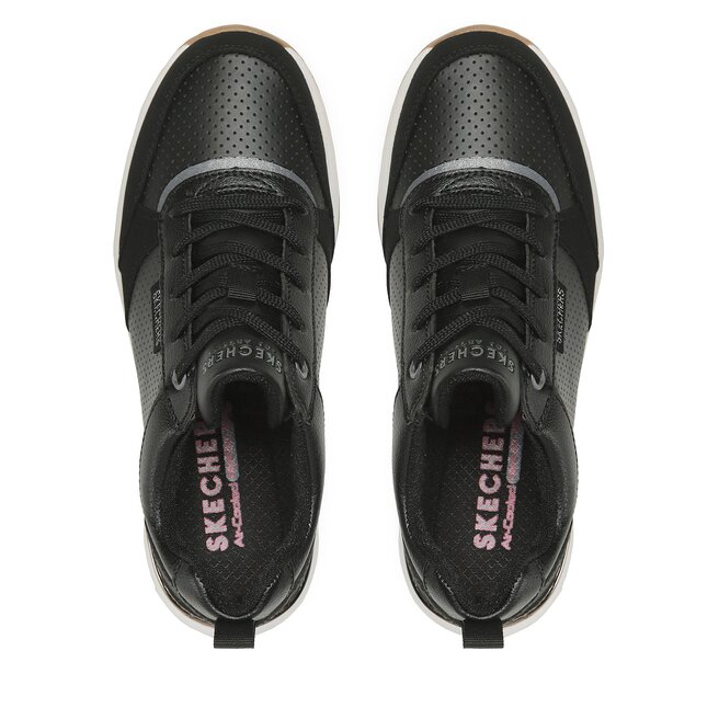 Skechers Sneakers Skechers Subtle Spots 155616/BLK Black Dura Leather/Black Leopard Trim