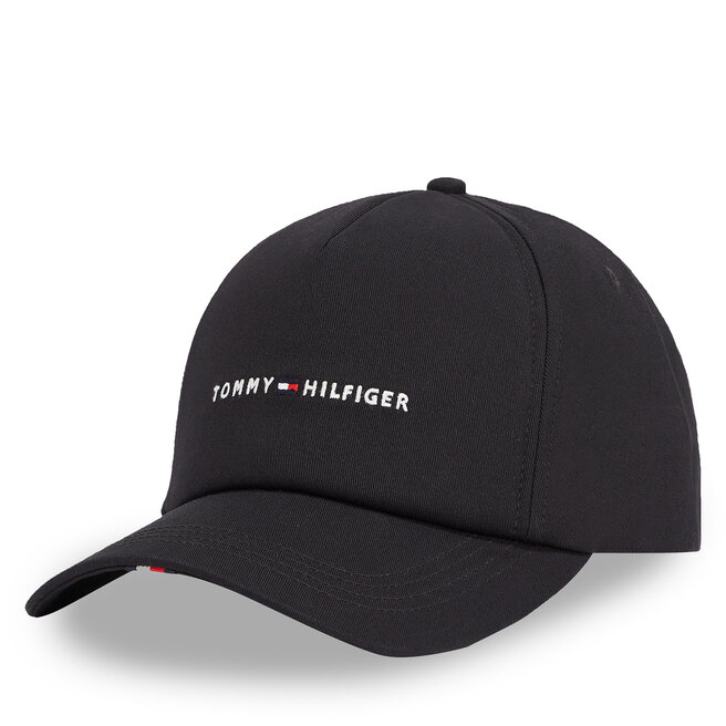 Czapka z daszkiem Tommy Hilfiger Th Foundation Soft 6 Panel Cap - Czarny