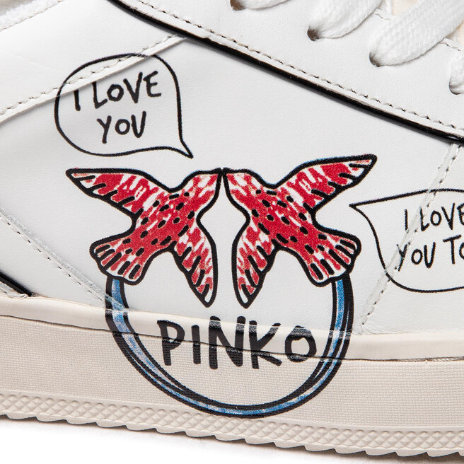 Pinko Sneakers Pinko Rodano Basket Sneaker AI 22-23 BLKS1 1H2151 A091 Bianco/Ros ZRF