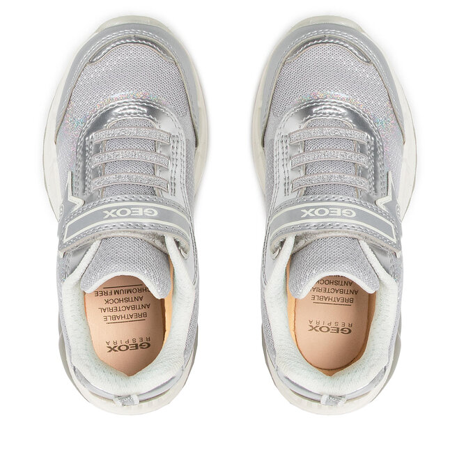 Geox Сникърси Geox J Spaziale G. A J25DAA 014AJ C1007 S Silver