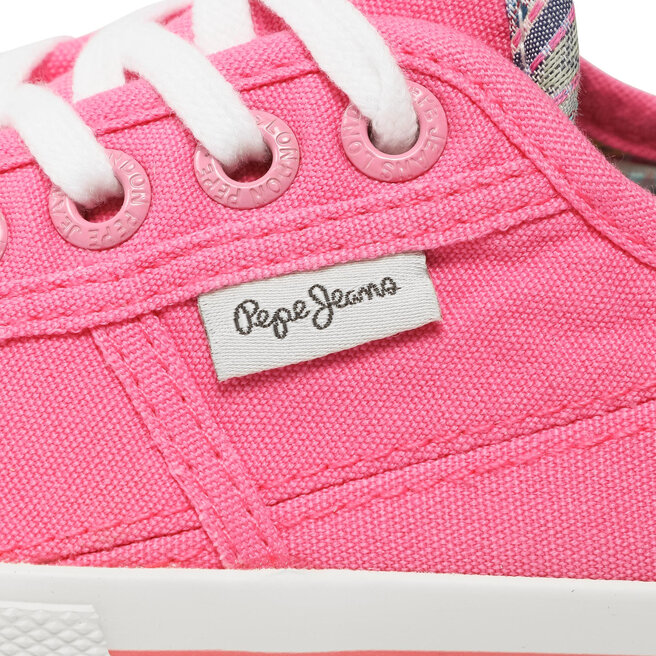 Pepe Jeans Sneakers aus Stoff Pepe Jeans Baker Wash PGS30262 Bright Pink