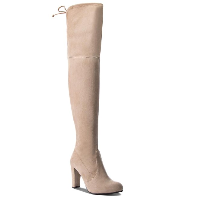 Stuart Weitzman Cizme lungi muschetar Stuart Weitzman Highland YL53475 Brownstone Suede