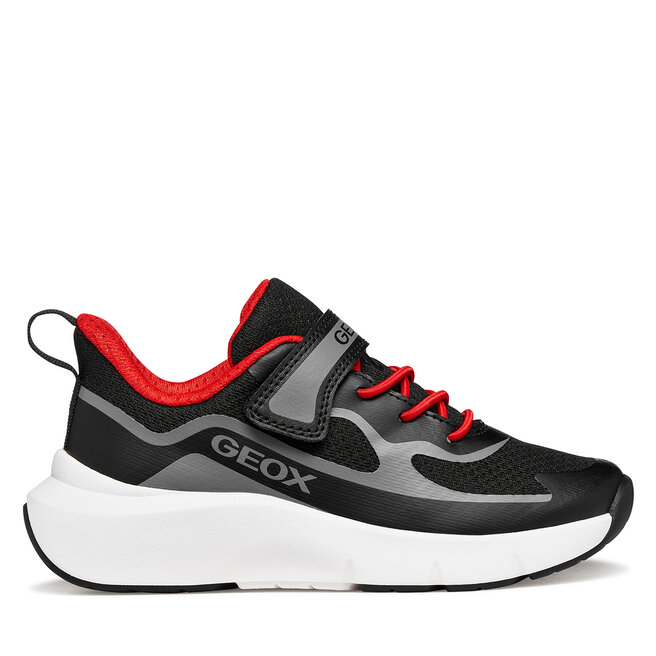 Sneakersy Geox J Pro-Ran Boy J65P7F 01454 C0048 M Czarny - chłopięce