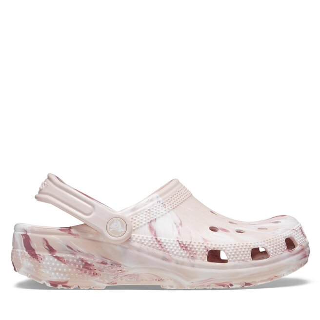 Klapki Crocs Classic Marbled Clog 206867 Różowy | eobuwie.com.pl