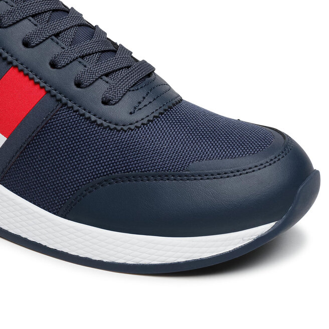 Laisvalaikio batai Tommy Jeans Flexi Lycra Tommy Jeans Runner EM0EM00632  Twillight Navy C87 • Www.eavalyne.lt