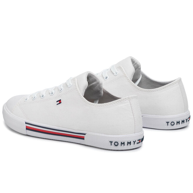 Tommy Hilfiger Tornacipő Tommy Hilfiger Low Cut Lace-Up Sneaker T3X4-30692-0890 D White 100