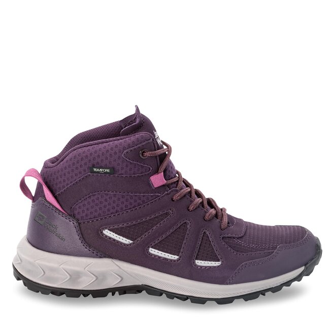Jack Wolfskin Bakancs Jack Wolfskin Woodland 2 Texapore Mid W 4051331 Purple/Phantom