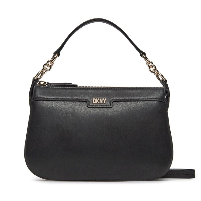 DKNY Geantă DKNY Gramercy Sm Shoulder R333CY40 Blk/Gold BGD