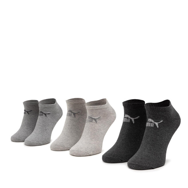 Zestaw 3 par niskich skarpet unisex Puma 907932 r. - Szary