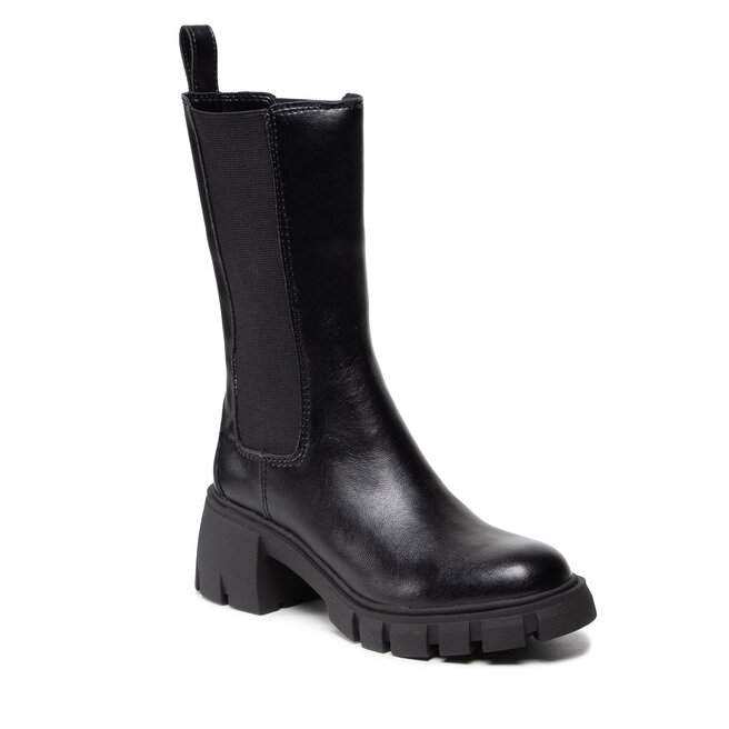 Steve madden trek black leather sale