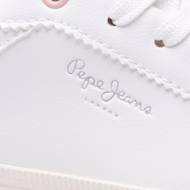 Pepe Jeans Sneakersy Pepe Jeans Kenton Classic Girl PGS30534 White 800