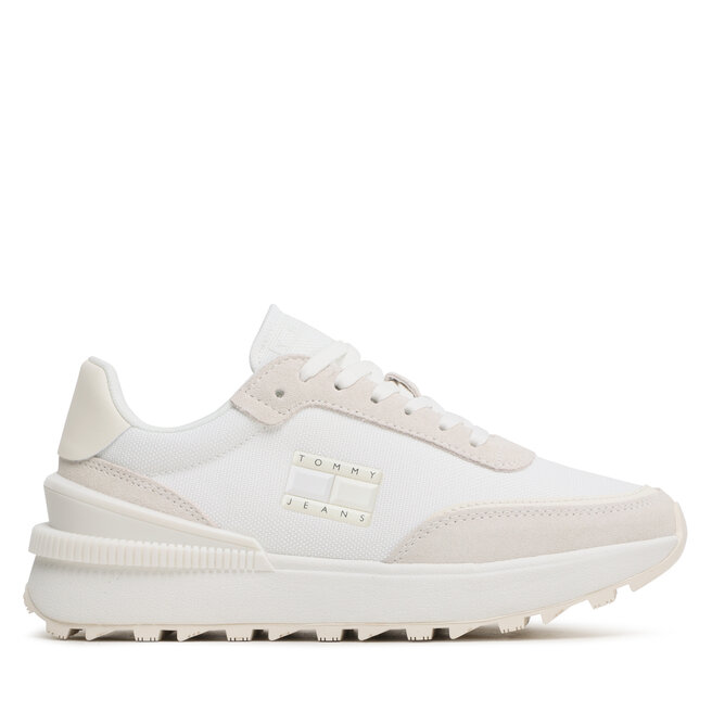 Tommy Jeans Сникърси Tommy Jeans Tech Runner Material Mix EN0EN02358 Ecru/Ivory TBL