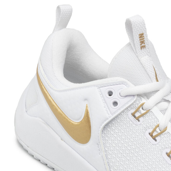 Nike zoom white sale and gold