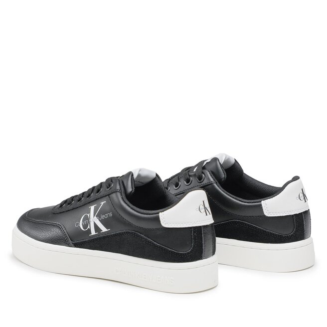 Calvin Klein Jeans Сникърси Calvin Klein Jeans Classic Cupsole Lth-Su Mono W YW0YW00699 Black/White 0GJ