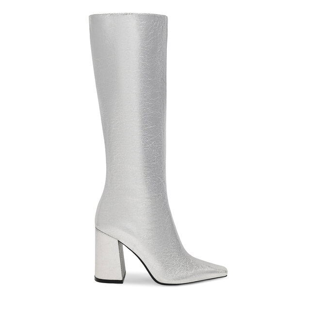 Kozaki Nine West SAMAA - Srebrny