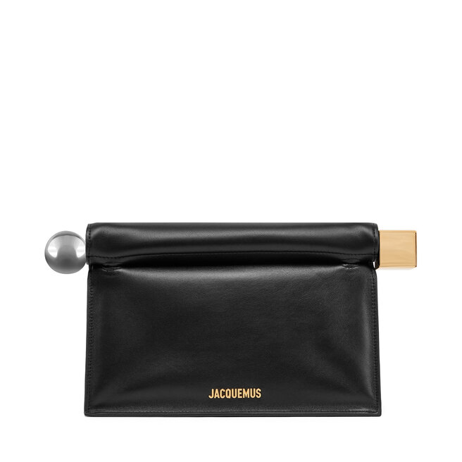 Torebka JACQUEMUS La Pochette Rond Carre - Czarny