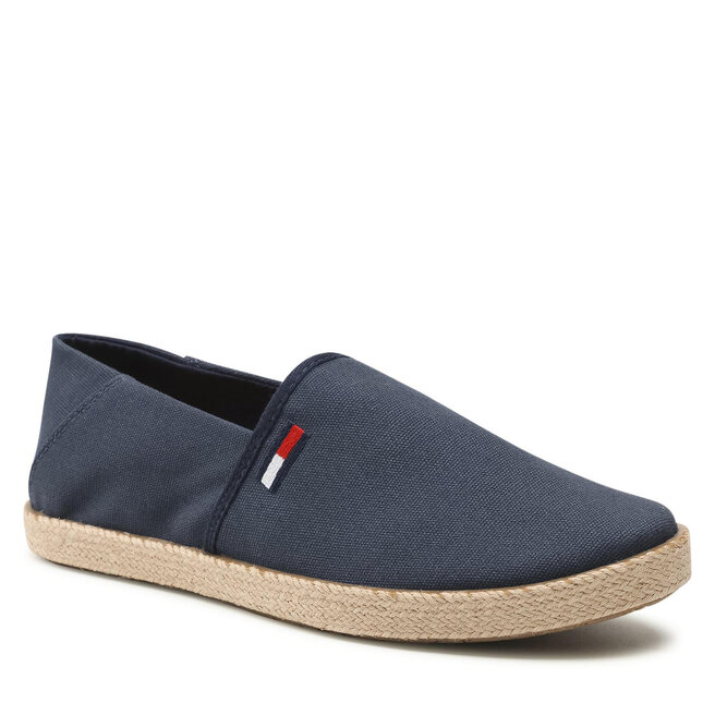 Espadrile Tommy Jeans Essential Espadrille EM0EM00773 Twilight Navy C87 C87 imagine noua
