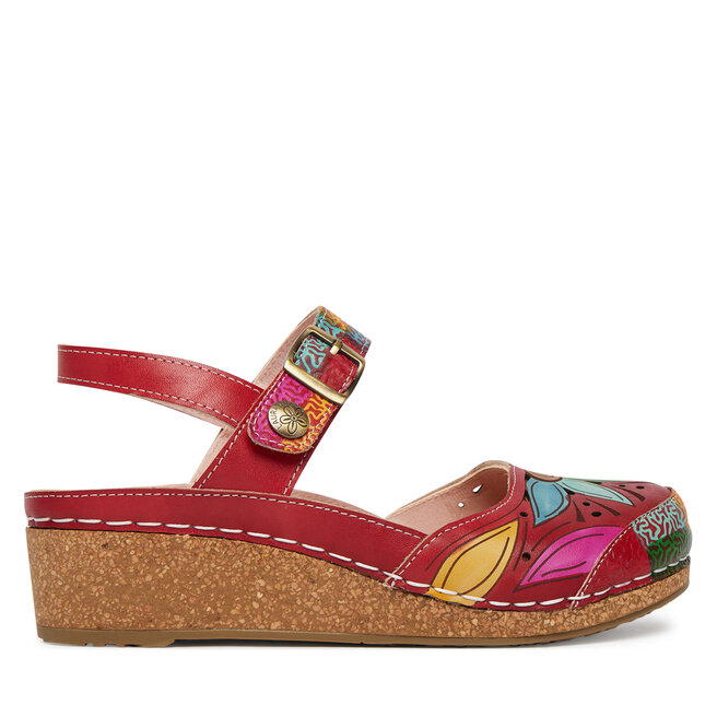 Sandały Laura Vita Facscineo 02 Czerwony - kobiece