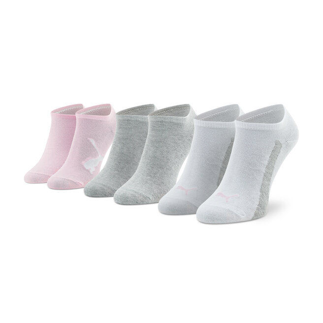 Σετ 3 ζευγάρια κοντές κάλτσες unisex Puma 907960 04 Pink/Grey