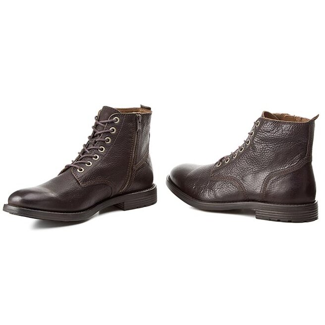 Trzewiki Clarks Faulkner Rise 261101507 Walnut Leather eobuwie