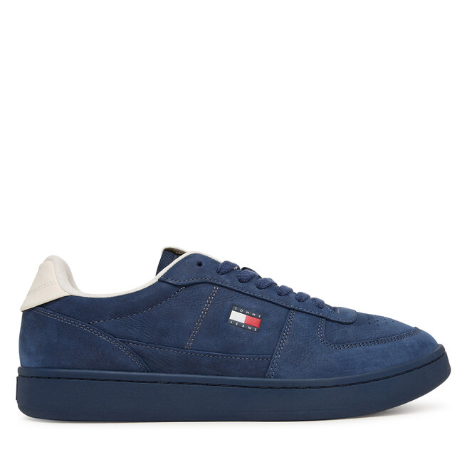 Sneakersy Tommy Jeans Archive 98' Nubuck Court EM0EM01788 Granatowy