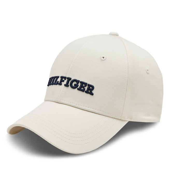 Czapka z daszkiem Tommy Hilfiger Hilfiger Prep Cap - Écru