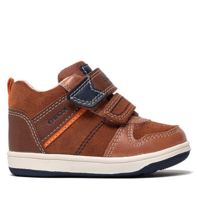 Geox Schnürschuhe Geox B New Flick B. A B161LA 022ME C0947 M Brown/Navy