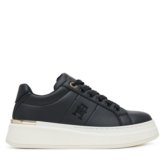 Sneakersy Tommy Hilfiger Low Cut Lace-Up - Czarny