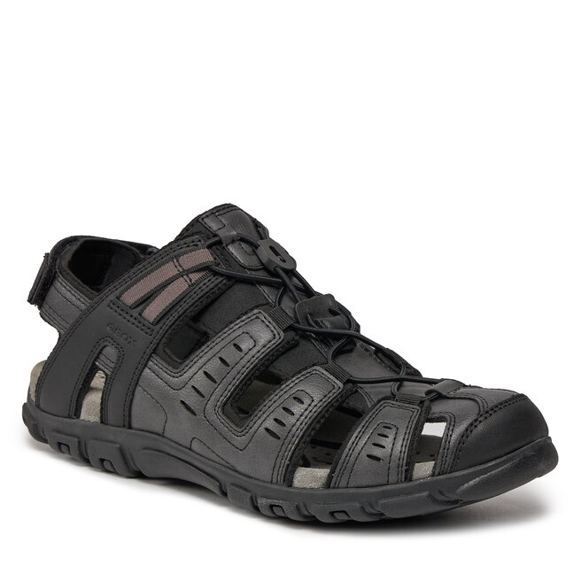 Sanda y Geox Uomo Sandal Strada U4524C 000ME C9999 Black eobuwie