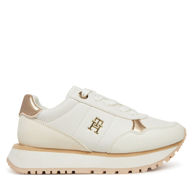 Sneakersy Tommy Hilfiger Low Cut Lace-Up Sneaker - M Biały